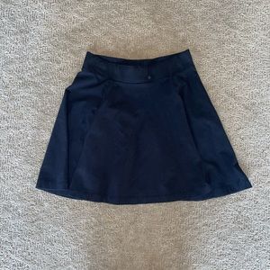 H&M high-waisted black flare skirt